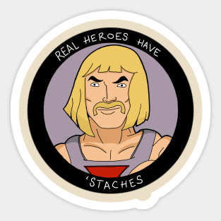 Movember He-Man Sticker